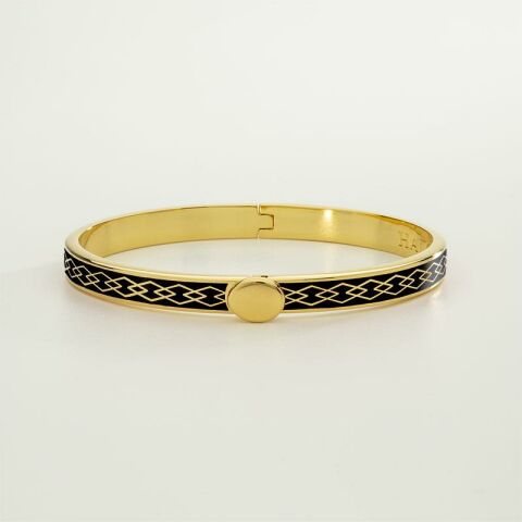 Skinny Parterre Chain 6mm - Black - Gold - NEW