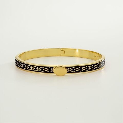 Skinny Parterre Chain 6mm - Black - Gold - NEW
