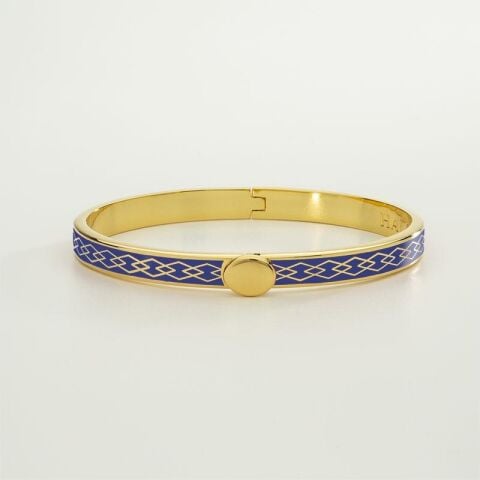 Skinny Parterre Chain 6mm - Deep Cobalt - Gold - NEW