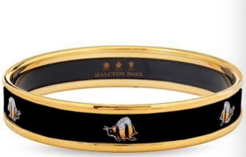 1cm Bee - Black - Medium Bangle