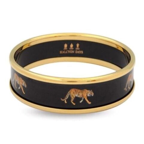1cm MW Tiger - Black - Gold - Medium Bangle