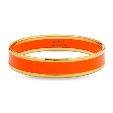 1cm Orange - Gold - Medium Bangle