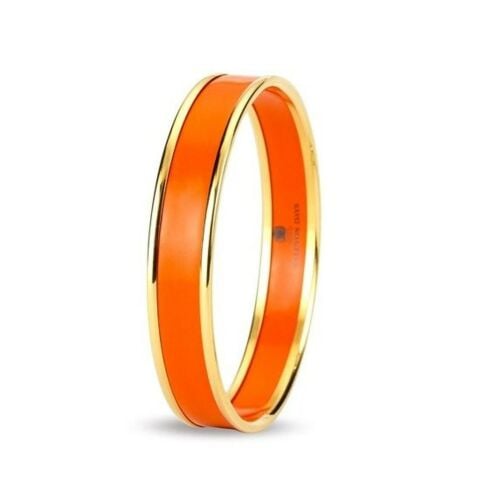 1cm Orange - Gold - Medium Bangle