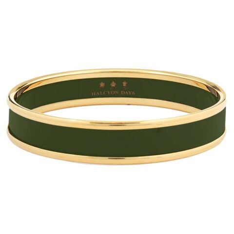 1 Cm Green Gold Small Bangle