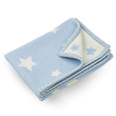 Baby Boy - Blue - 100% Cashmere - Blanket
