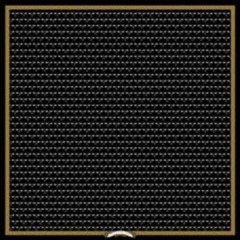 Bee Trellis -Black - 90x90 - 100% Silk - Scarf - NEW