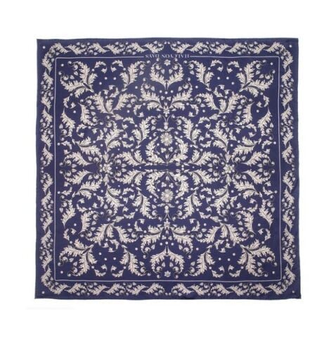 Platinum Jubilee - Navy - 90x90 - 100% Silk Scarf