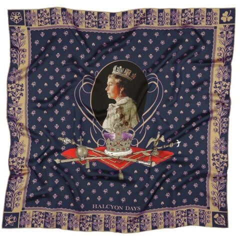 Longest Reigning Monarch - 90x90 - 100% Silk - Scarf