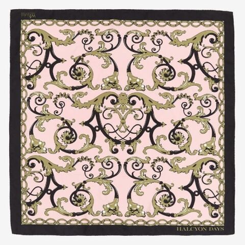 Wallace Ballustrade  - Pink - 90x90 - 100% Silk - Scarf