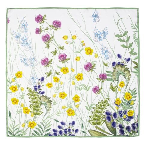 Highgrove Wildflower Breeze 90 x 90 100% Silk Scarf