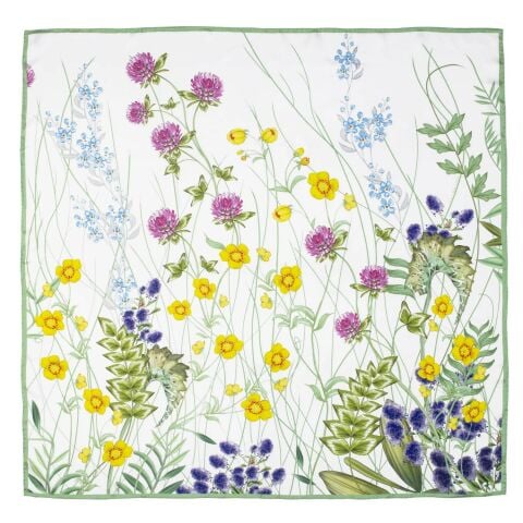 Highgrove Wildflower Breeze 90 x 90 100% Silk Scarf