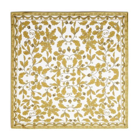 Coronation Gold  - 90X90 - 100% Silk Scarf
