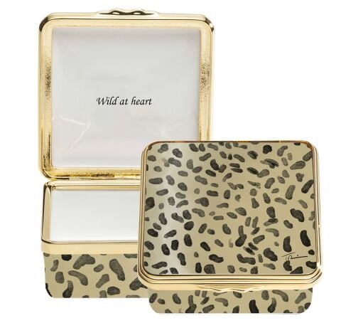 Leopard Enamel Box