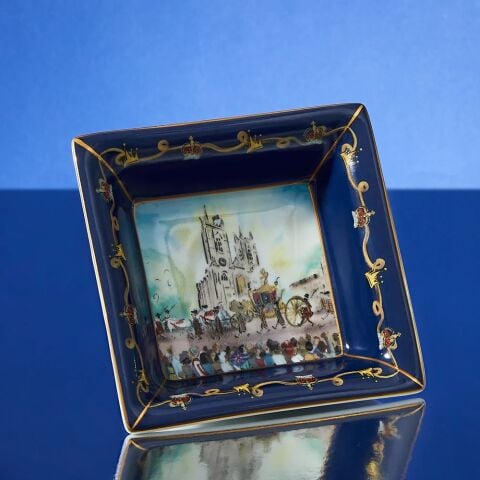 TR Pageantry at Westminster Abbey Square Trinket Tray