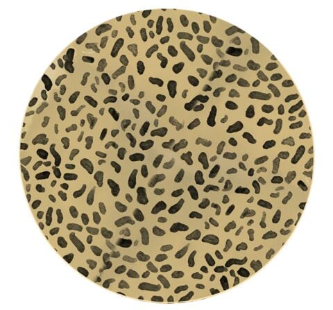 Tr Leopard 25 Cm Coupe Plate Full Cover Desing