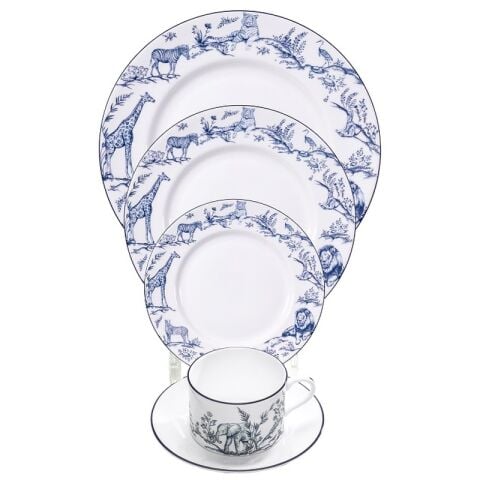 NC Serengeti Multi Animal 5 Piece Place Setting