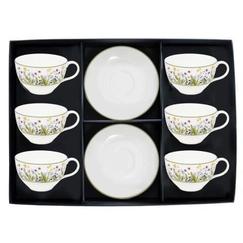 Highgrove Wildflower Teacup Saucer Box Set x 6