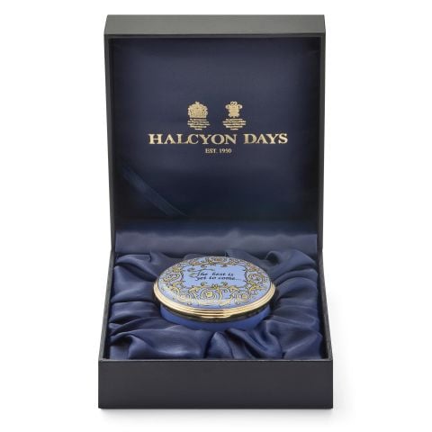 The Best is Yet to Come Hyacinth Enamel Box