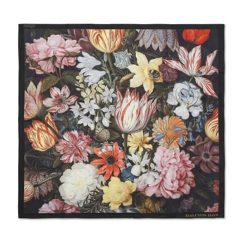 Ng Wan Li Vase 90X90 100 Percent Silk Scarf