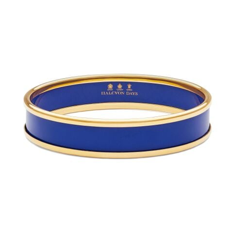 1cm Deep Cobalt Gold Small Bangle