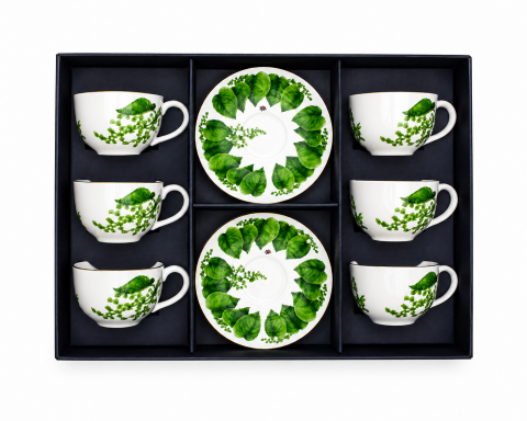 Al Fresco Tea Cup And Saucer Set X 6