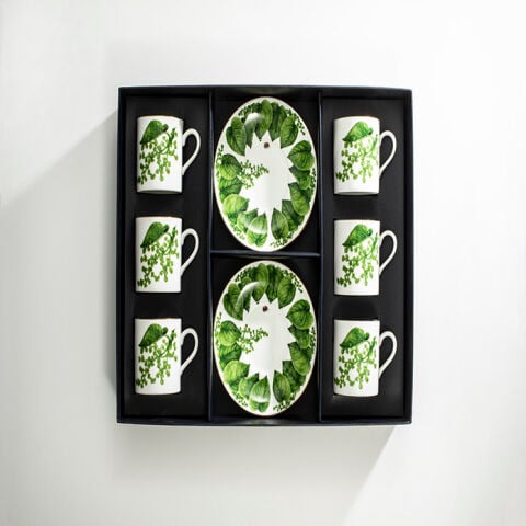 Al Fresco Coffee Cup And Saucer Set X6