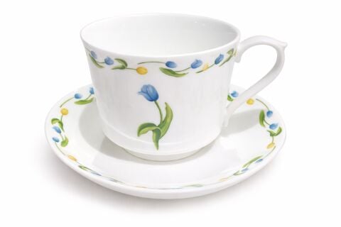 Istanbul Tulip - Tall Teacup & Saucer