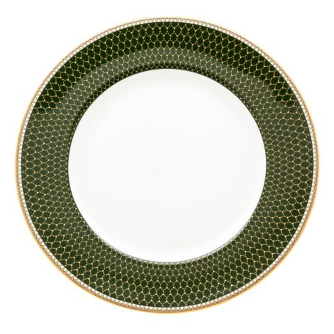 GC - Antler Trellis - Dark Green - Gold - 10'' Plate