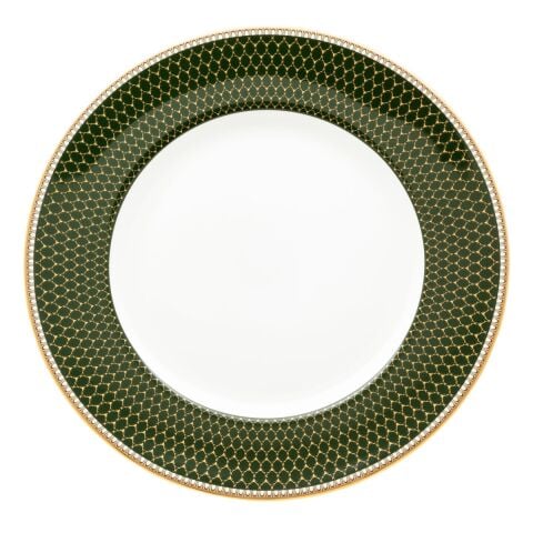 GC - Antler Trellis - Dark Green - Gold - 8'' Plate