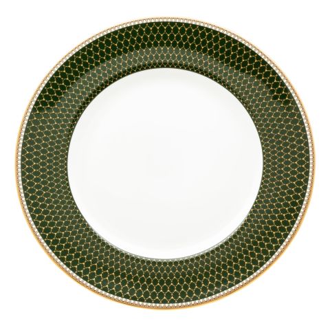 GC - Antler Trellis - Dark Green - Gold - 6'' Plate