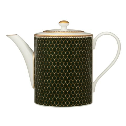 GC - Antler Trellis - Dark Green - Gold - Teapot