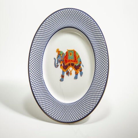 Ceremonial Indian Elephant White 20 Cm Plate