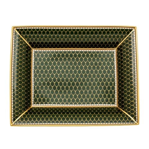 GC - Antler Trellis - Dark Green - Gold - Trinket Tray