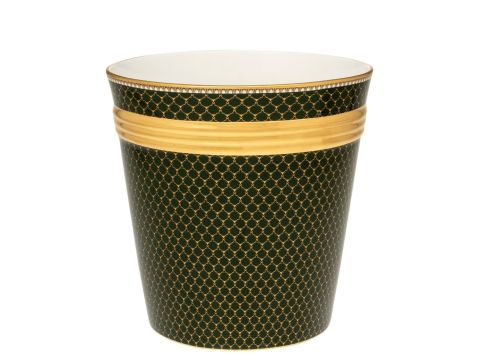 GC - Antler Trellis - Dark Green - Gold - Cachepot
