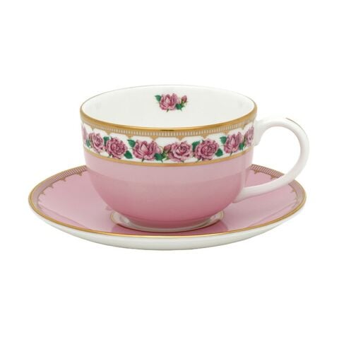 CoM - Shell Garden Floral - Rose Pink - Teacup & Saucer