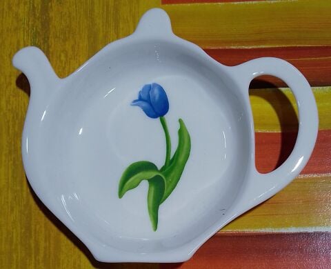 Istanbul Blue Tulip Tea Bag Tidy