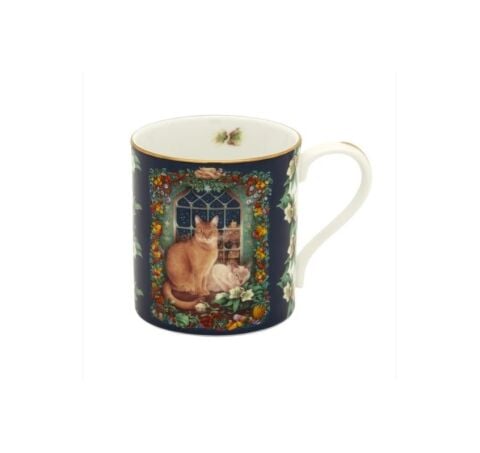 LAI - June's Cat at Christmas - Non Gild - Mug Set x 2