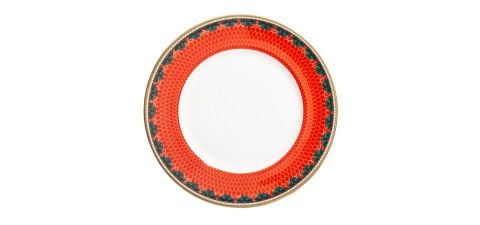 GC - Antler Trellis & Stag - Red - 10'' Plate (D)