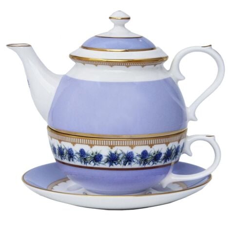 CoM - Shell Garden Floral - Thistle Lilac - Tea for One