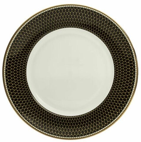 Antler Trellis - Black - Gold  - 13'' Charger Plate