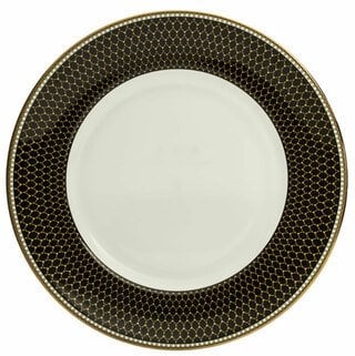 Antler Trellis - Black - Gold  - 13'' Charger Plate