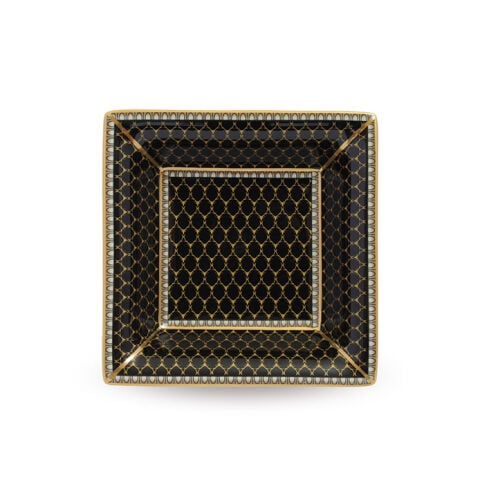Antler Trellis Black Square Tray