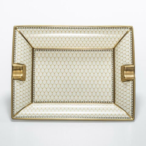 Antler Trellis Ivory Gold Ashtray