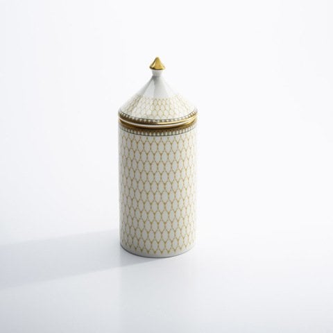 Antler Trellis - Ivory -  Hyacinth - Lidded Candle