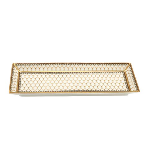Antler Trellis - Ivory - Rectangular Tray