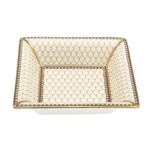 Antler Trellis - Ivory - Square Tray
