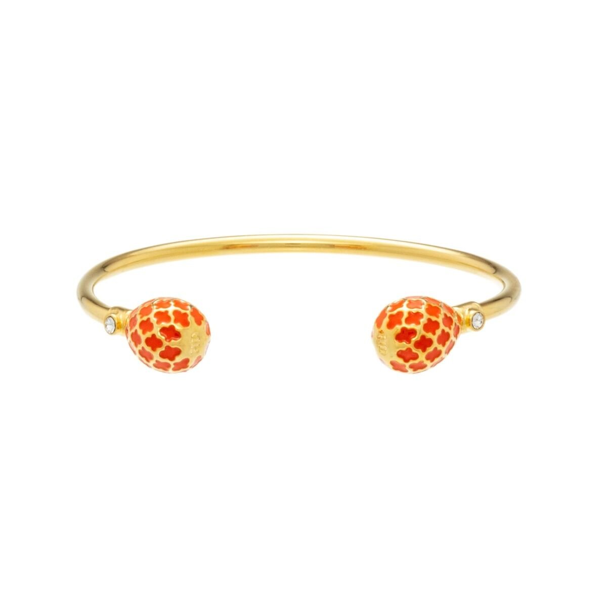 Agama Orange Gold Torque Bangle