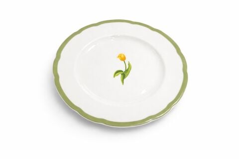 İstanbul Tulip Green Border 8'' Audley Plate