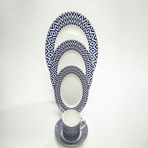 Hrp Aragon Midnight Platinum 5 Piece Place Setting