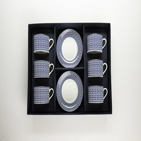 HRP - Aragon - Midnight Palladium - Tea Cup & Saucer Set x 6